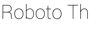 Roboto Th.ttf Font conversion image