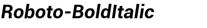 Roboto-BoldItalic.ttf Font conversion image