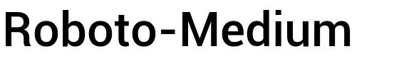 Roboto-Medium.ttf Font conversion image