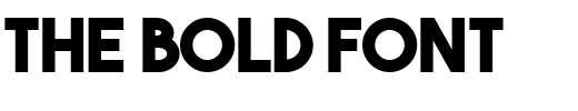 The Bold Font.ttf Font conversion image