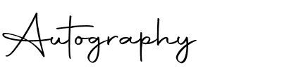 Autography.otf Font conversion image