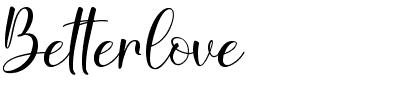 Betterlove.ttf Font conversion image