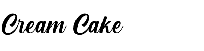 Cream Cake.otf Font conversion image