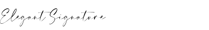 Elegant Signature.ttf Font conversion image