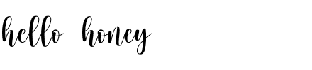 hello honey.otf Font conversion image