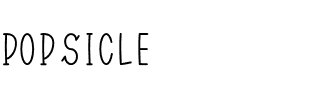 Popsicle.otf Font conversion image