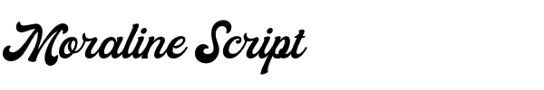 Moraline Script.otf Font conversion image