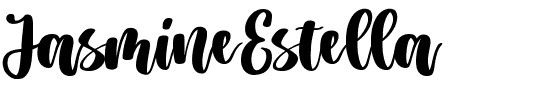 JasmineEstella.ttf Font conversion image