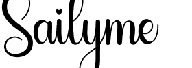 Sailyme.otf Font conversion image