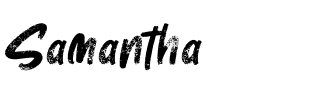 Samantha.ttf Font conversion image