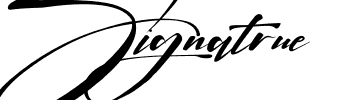 Signatrue.ttf Font conversion image