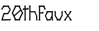 20thfaux.ttf Font conversion image