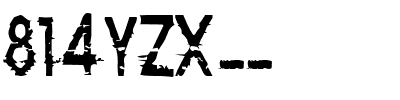 814YZX__.ttf Font conversion image