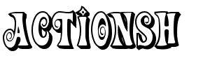 Actionsh.ttf Font conversion image