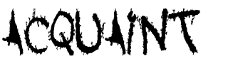 ACQUAINT.ttf Font conversion image