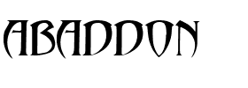 abaddon.ttf Font conversion image