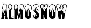 almosnow.ttf Font conversion image