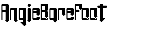 AngieBareFoot.ttf Font conversion image