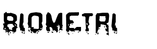 BIOMETRI.ttf Font conversion image