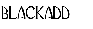 BLACKADD.ttf Font conversion image