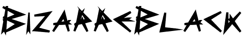 BizarreBlack.ttf Font conversion image