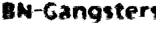 BN-Gangsters.ttf Font conversion image