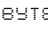 BYTE.ttf Font conversion image