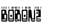 BORON2.ttf Font conversion image