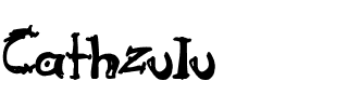 Cathzulu.ttf Font conversion image