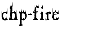 chp-fire.ttf Font conversion image