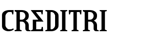 CREDITRI.ttf Font conversion image