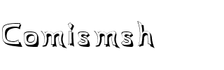 Comismsh.ttf Font conversion image