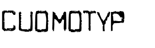 CUOMOTYP.ttf Font conversion image