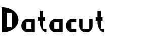 Datacut.ttf Font conversion image