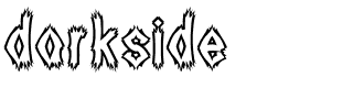 darkside.ttf Font conversion image