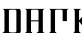 DARK.ttf Font conversion image