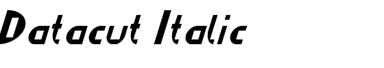 Datacut Italic.ttf