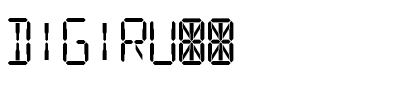 DIGIRU__.ttf Font conversion image