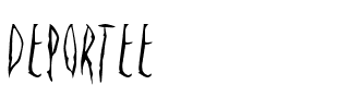 DEPORTEE.ttf Font conversion image