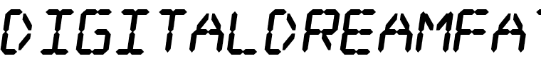 DigitaldreamFatSkew.ttf Font conversion image