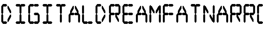 DigitaldreamFatNarrow.ttf Font conversion image