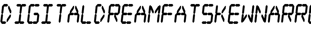 DigitaldreamFatSkewNarrow.ttf Font conversion image