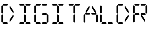 Digitaldream.ttf Font conversion image