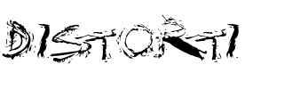 DISTORTI.ttf Font conversion image