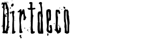 Dirtdeco.ttf Font conversion image