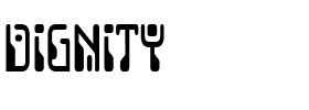 DIGNITY.ttf Font conversion image