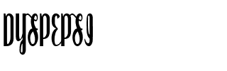 DYSPEPSI.ttf Font conversion image