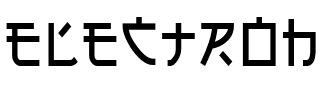 electroh.ttf Font conversion image