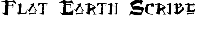 Flat Earth Scribe.ttf Font conversion image