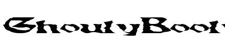 GhoulyBooly.ttf Font conversion image